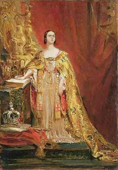 George Hayter Queen Victoria taking the Coronation Oath oil painting picture